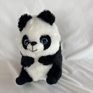 Kellytoy Belly Buddy Panda Bear 9" Plush Stuffed Animal with Blue Glitter Eyes